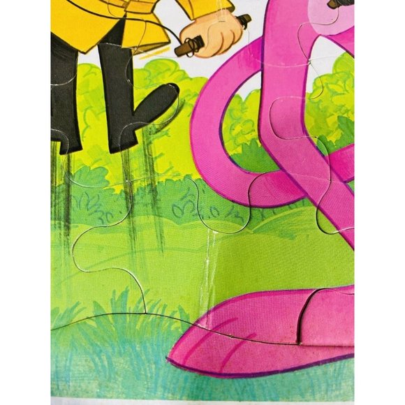 Vintage 1978 Pink Panther Frame Tray Puzzle Whitman Cardboard Toy Retro Kite - Picture 5 of 10